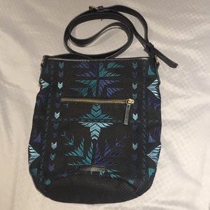 Lucky Brand tribal print satchel